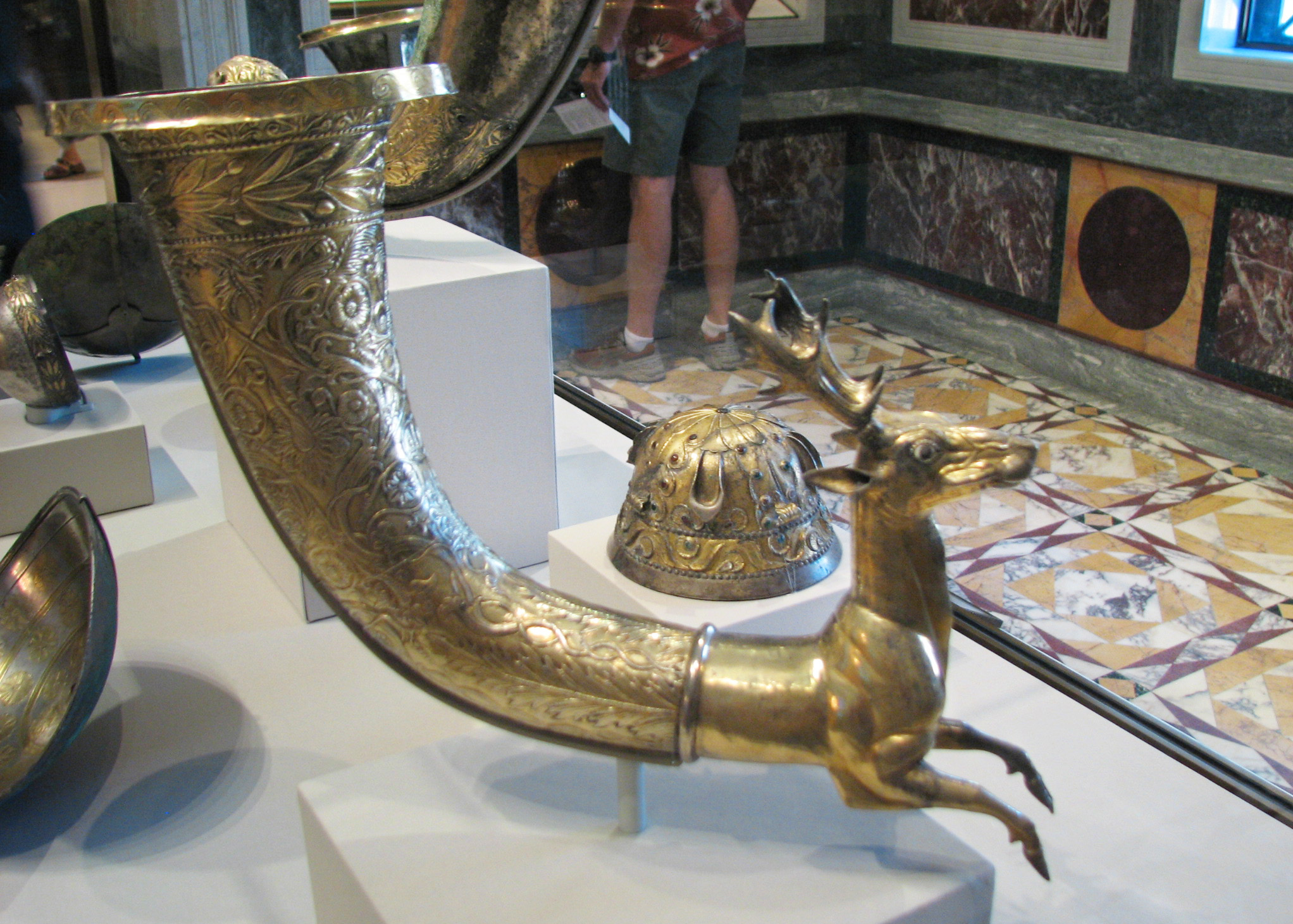 Silver gilt bowl, Parthian, Parthian