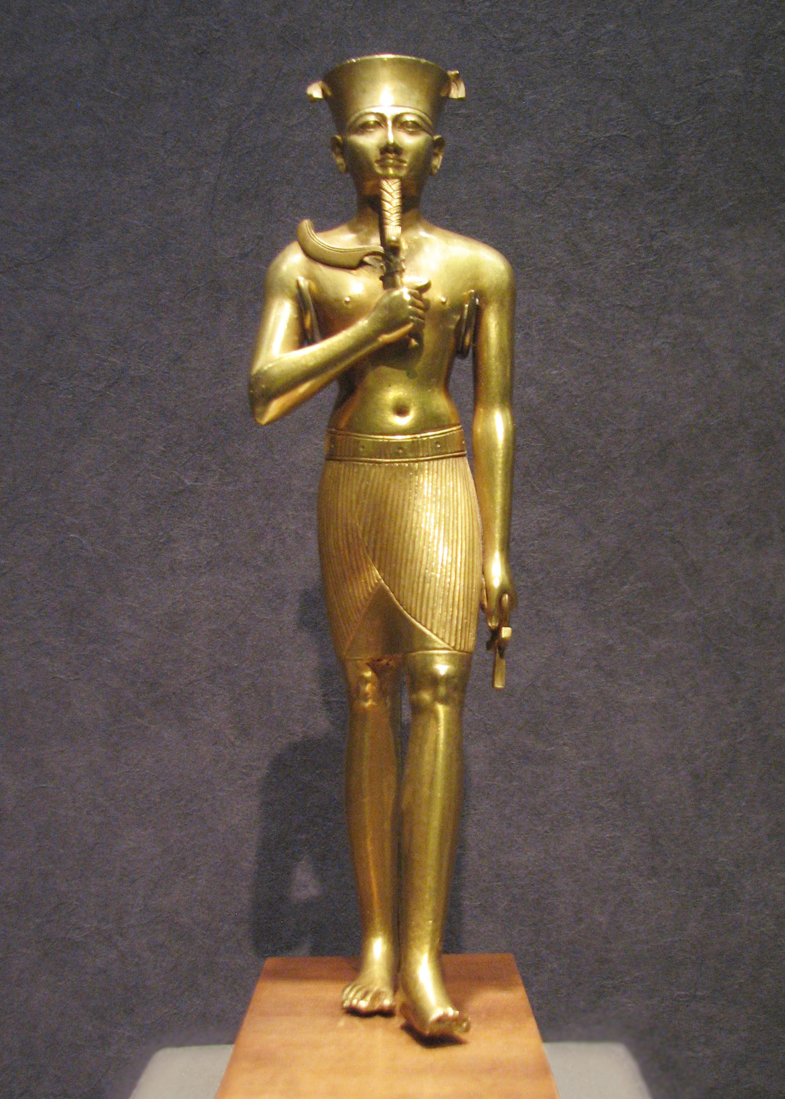Gold Statuette Of Amun