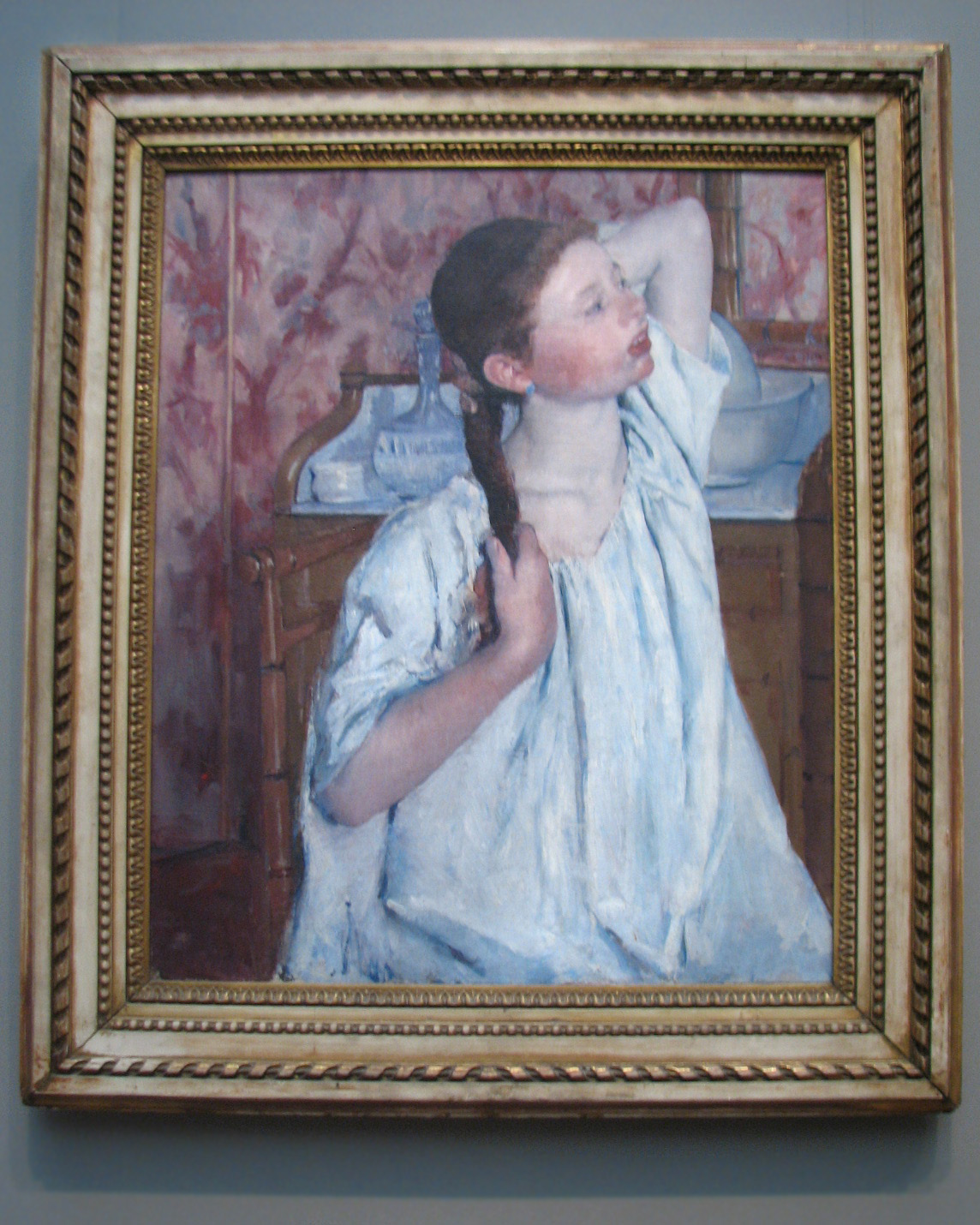 National Gallery - Cassatt, Girl Arranging Her Hair
